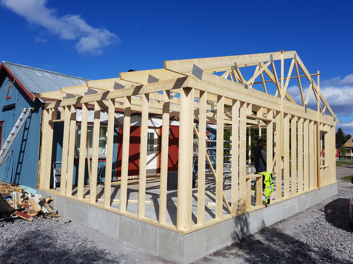 Puitkarkass, katused